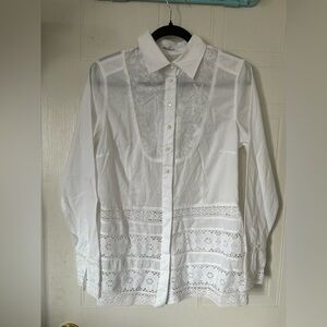 VAN LAACK embroidered button-down blouse